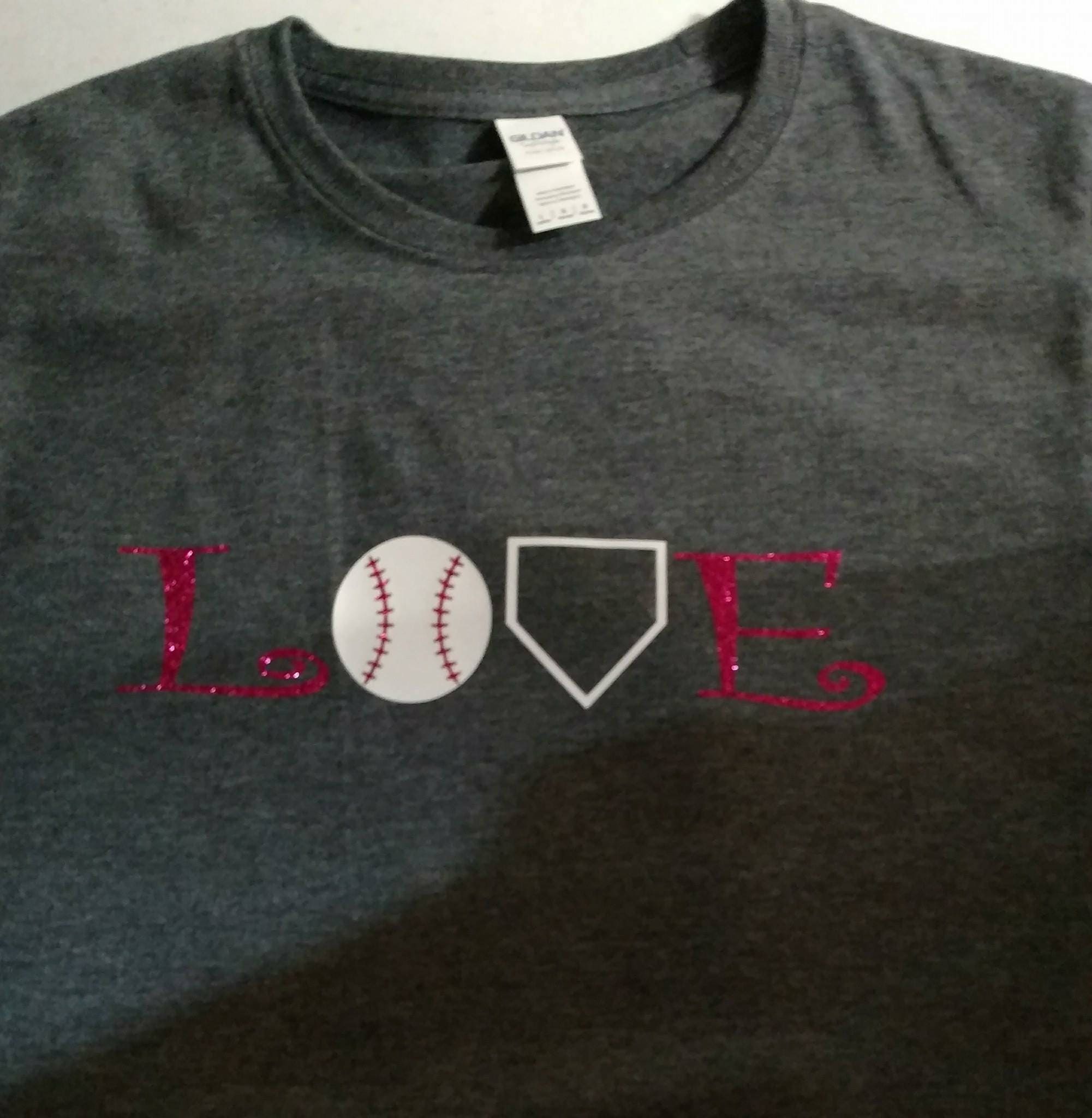 Baseball/softball Vinyl print shirt