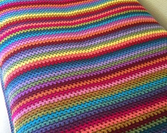 Crochet Blanket/ Crochet Throw/ Cottage Weekend Blanket/ Crochet Afghan/ Single/ twin bed size/ Three Season Blanket- Ready to ship
