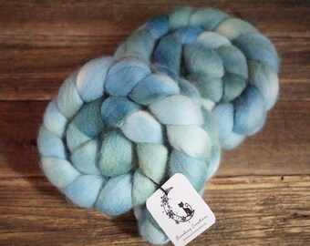 Corriedale Cross Combed Top, Spinning Fiber, Hand Dyed