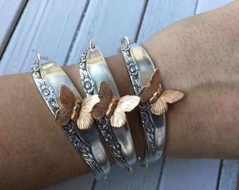 Butterfly Spoon Handle Bracelet
