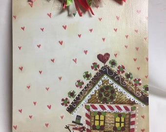 Clearance Sale GINGERBREAD HOUSE Clipboard