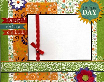 Happy Day - Premade Scrapbook Page