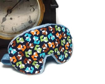 Fox Sleeping Mask, Bedtime Sleep Mask Eye Cover, Woodland Sleeping Mask, Sleep Aid, Baby Fox Eye Mask, Light Blocking Eye Mask, Party Favor