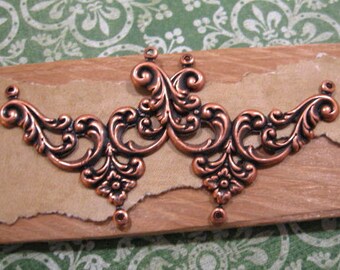 Lydia Connectors in Antique Copper - 2 Count