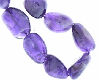 Amethyst Nugget Beads, 16in strand 09027/AM