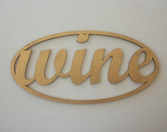 Wine Gold Mahogany Sign Engraved Wood Sign Winery Wine Tasting