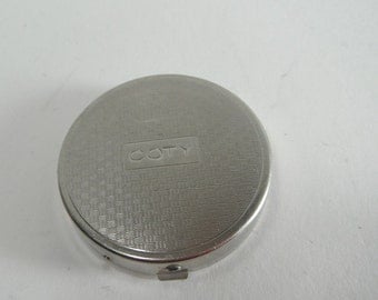 Vintage Coty Compact Vintage Hinged Small Powder Compact with Mirror Vintage Purse Sized Compact Vintage Vanity Display Movie Prop 1950s