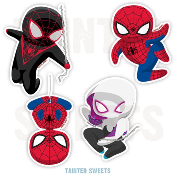 Spider-Verse Stickers by Tainted Sweets Clip Art + Printables | Catch ...