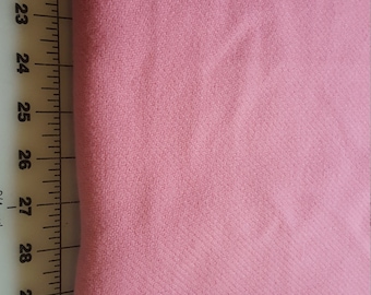 Vintage Salmon Pink looks like wool flannel over 2yd