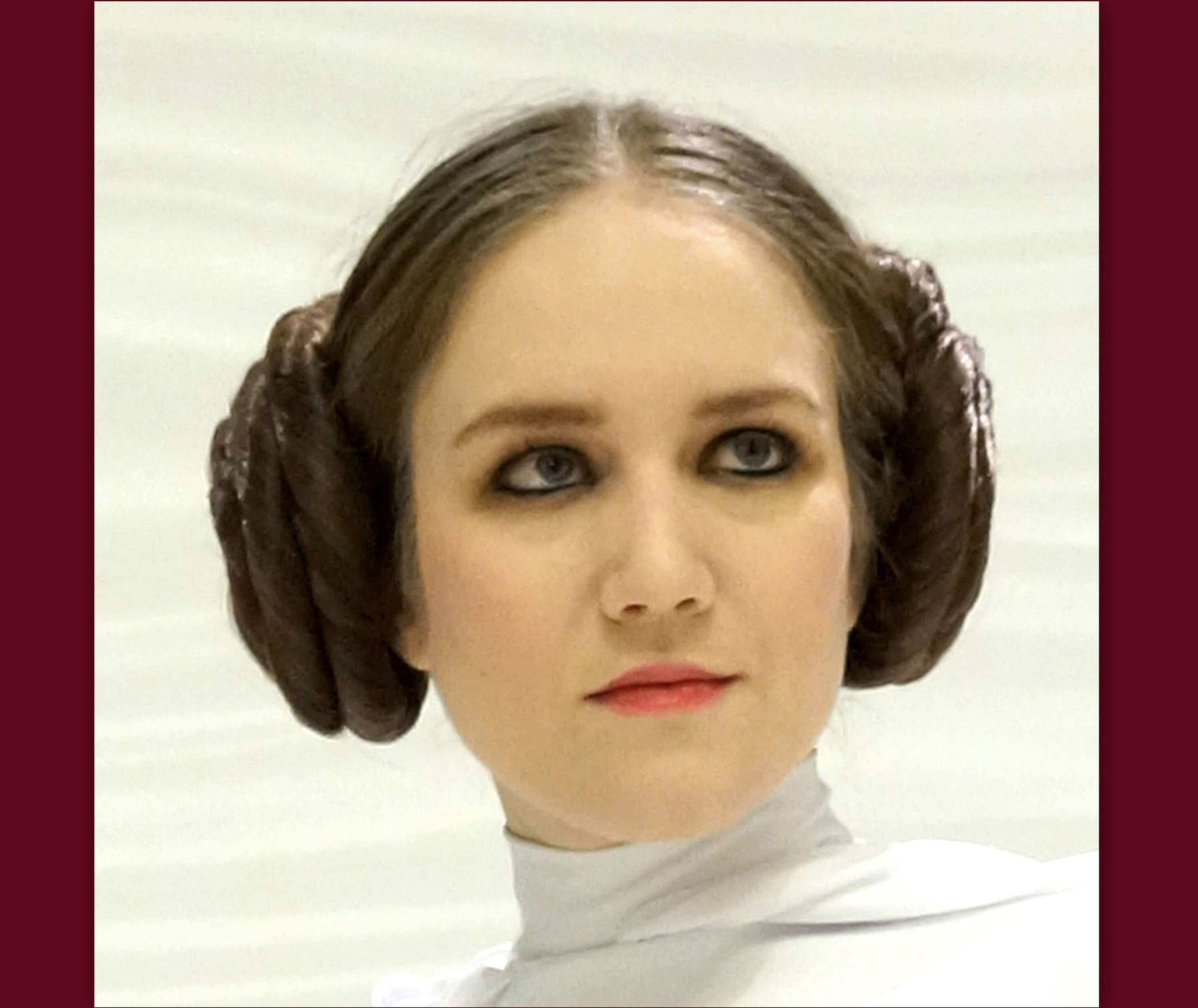 Princess Leia hair buns Star Wars hair accessories cosplay