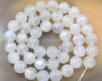U Pick Top Quality Natural Moonstone Gemstone 4mm 6mm 8mm 10mm Round Loose Beads 15.5" (1 strand) #GY30