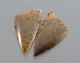 Montana Agate Designer Cabochon Matched Pair