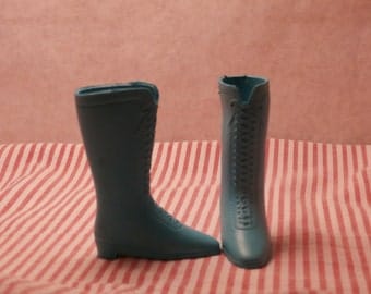 Blue Boots Shoes for Ideal Crissy Doll, Turquoise or Aqua Blue