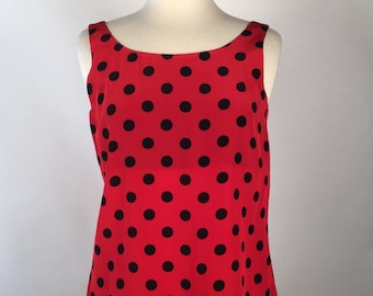 Black red polka dot | Etsy