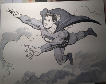 Superman sketch by Steve Lieber
