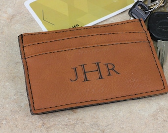 Personalized Money Clip, Leather Money Clip, Rawhide Money Clip, Credit Card Holder, Monogramed Money Clip, Monogramed Leather Money Clip