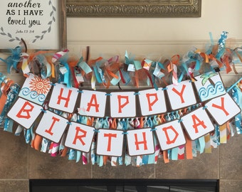 Moana Party Decorations - Moana Birthday Party - Moana Banner - Disney Moana Garland - Little Girl Birthday - Disney Princess Birthday