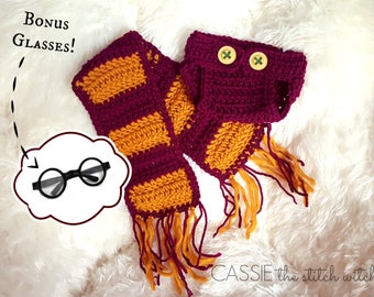 Harry Potter Baby Outfit, Crochet Harry Potter Newborn set, Harry Potter Photo Prop, Newborn Harry Potter Outfit, Harry Potter baby costume