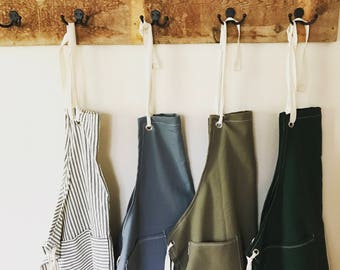 SALE Canvas utility apron made to order 7-10 day processing time