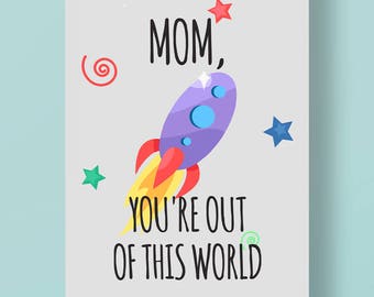 Printable Mother's Day Card Funny Comical Silly Joke