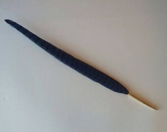 Pheasant Feather with a deluxe ballpoint - Blue