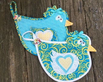 chicken, hen, rooster, bird, pot holder, hot pad, kitchen, cooking, chicken lover