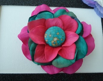 Floral Hair Berrette~Hair Clip~Hair Accessorie~Gift for Her~Valentines Day Gift