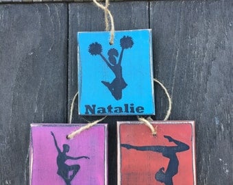 Dance, Cheer, Gymnastics Wood Ornament