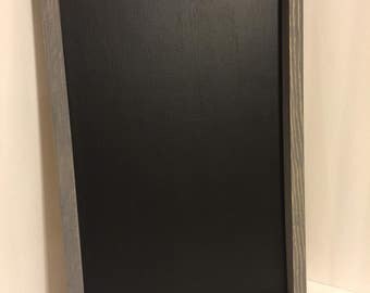 Large Weathered Gray Chalkboard Sign