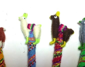 New 4 llama wool pens
