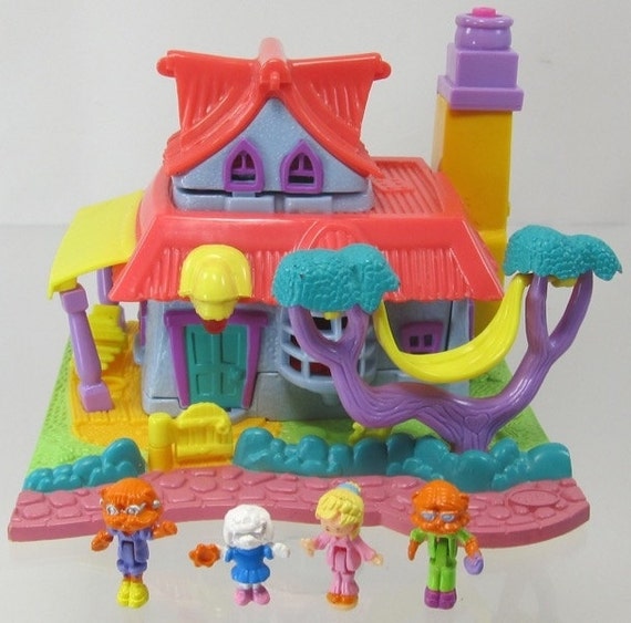 1994 Vintage Polly Pocket Light-up Kitty House Bluebird Toys