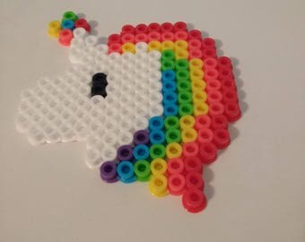 Items similar to Kawaii milk & cookie perler bead magnet set of 2 on Etsy