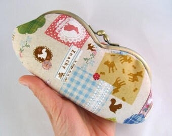 Fairy Tale Soft Eyeglass Case - Eye Glass Case - Sunglasses Case - Cute Glasses Case - Sunglass Case - Glasses Case Kiss Lock