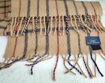 Brooks Brothers Lambswool Made In Scotland Scarf