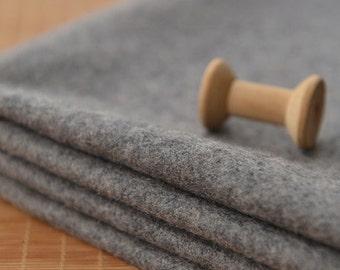 Grey Wool Blend Fabric Sold by half meter MJ568