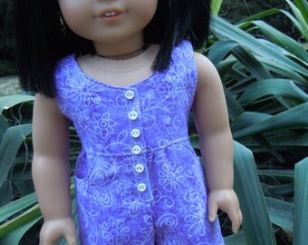 Romper outfit to fit American Girl Doll or 18 in. doll