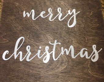 Christmas wood sign | Etsy