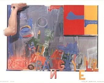 Jasper Johns-Passage II-1972 Poster