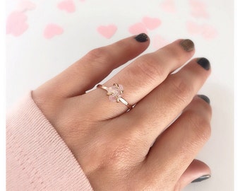 Rose Quartz Ring, Promise Ring, Rose Quartz Engagement Ring, Rose Quartz Stone, Anniversary Ring, Rose Quartz Jewelry, Engagement Ring