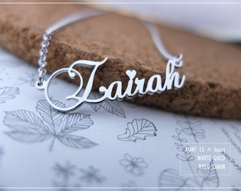 Name Necklace-Custom Name Necklace-Personalized Name Necklace-Custom Name Gift-Your Name Necklace-Bridesmaids Jewelry-Children Names #NF15H