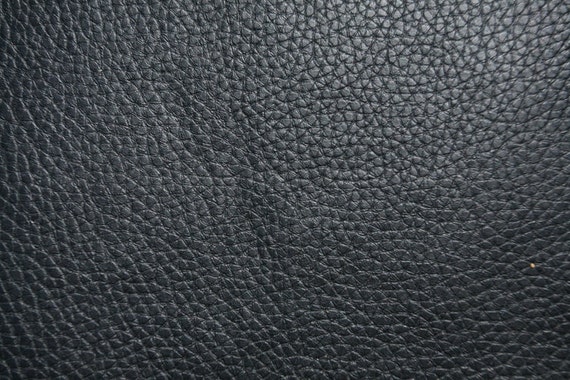 Black Textured Leather Vinyl Fabric 53/54 Wide Per