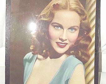 Vintage 1930's Framed Picture Actress Hazel Court