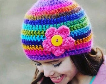 Crochet Hats, Crochet Hat Pattern, Crochet Hats For Women, Crochet Hats For Kids, Crochet Hat, Crochet Patterns, Flower Hat Patterns