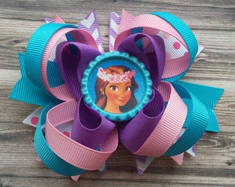 Moana Bow - Moana Hair clips - Moana Birthday Party - Princess Bow
