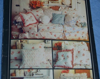 Butterick 284 / 6049 Pillows and Bed Caddy Sewing Pattern - UNCUT -