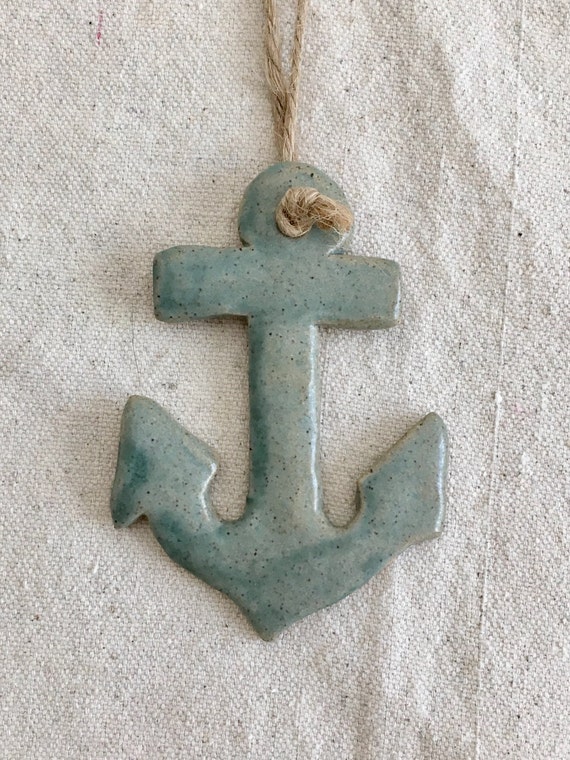 Ceramic Anchor Ornament