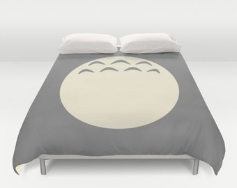 Totoro Duvet Cover, Miyazaki Duvet Cover, Studio Ghibli Totoro Duvet Cover