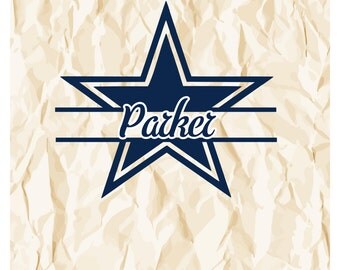 Dallas Cowboys decal, Dallas Cowboys Football Decal, Dallas Cowboys YETI decal, Personalized Cowboys Decal, Vinyl Cowboys Football Decal