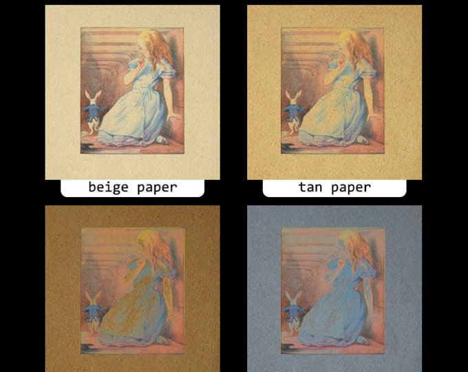 Alice Growing Alice in Wonderland Image Printable Graphic Download Color Digital Vintage Clip Art Jpg Png Eps HQ 300dpi No.2812