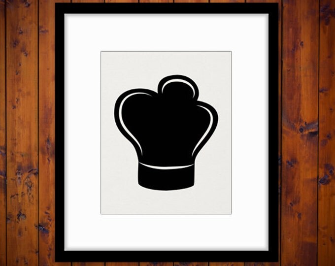 Chef's Hat Printable Graphic Image Illustration Download Digital Antique Clip Art Jpg Png Eps HQ 300dpi No.3339